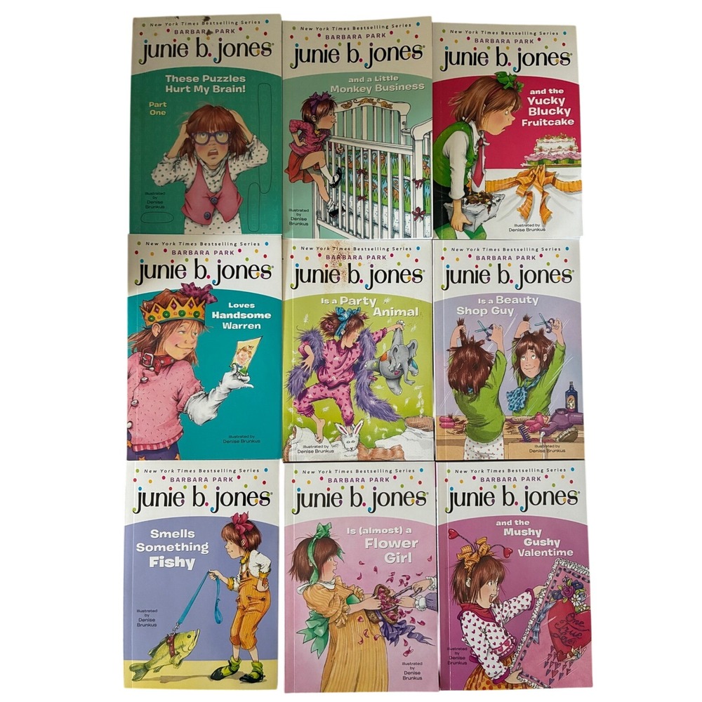 Junie B Jones Book Lot of 9 Barbara Park Paperback Chapter Books